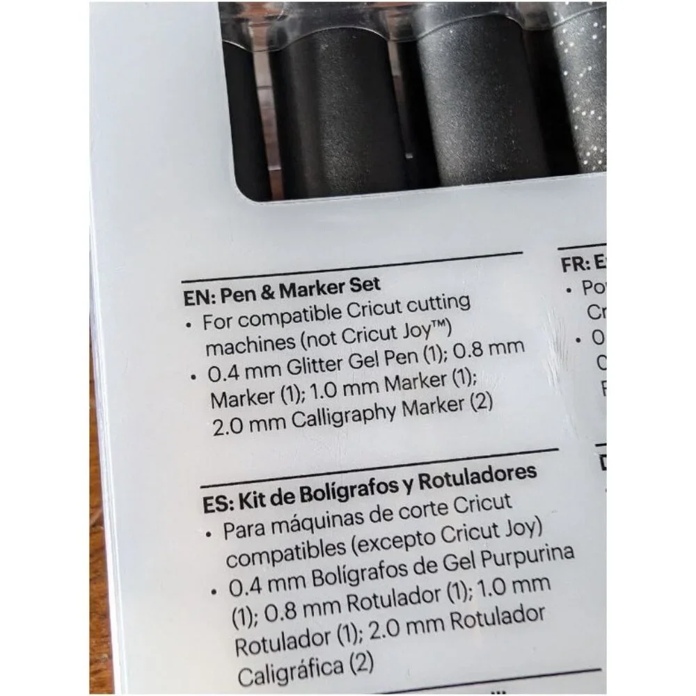 Cricut 5pc Black Calligraphy Variety Pen Set
